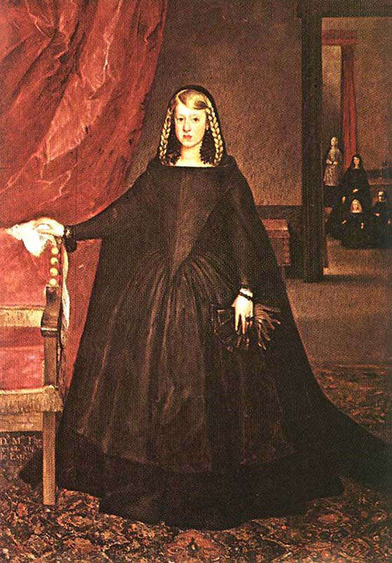 The Empress Dona Margarita de Austria in Mourning Dress